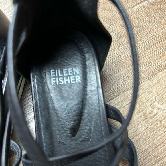 Eileen Fisher | Skip Washed Leather Sneaker Sandal - Picture 7 of 10